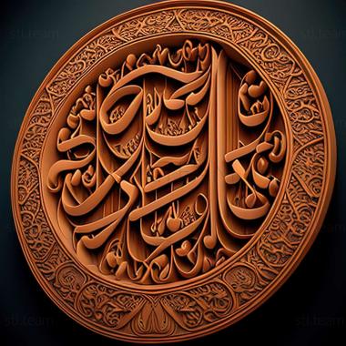 3D model Muslim terms (STL)